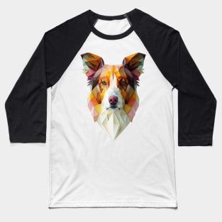 Polygon Dog Head 03 Baseball T-Shirt